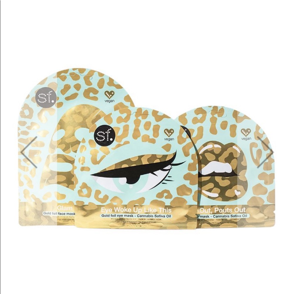 SFGLOW Glam in Paradise 3-Piece Mask Set $18 NIP